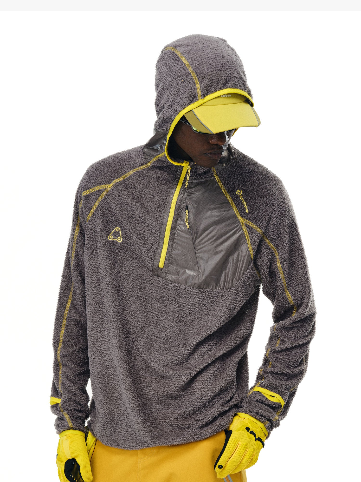 Lightweight Outdoor Fleece Hooded Long Sleeve